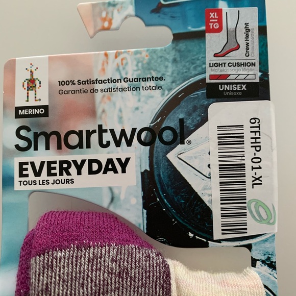SmartWool XL Everyday Hudson Trail Socks - Merino Wool, Crew NWT - Picture 3 of 7